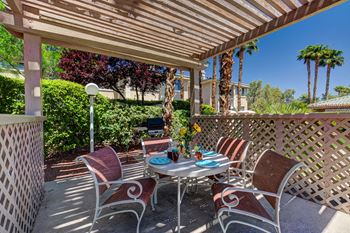 Patio at San Moritz Apartments, Nevada, 89128